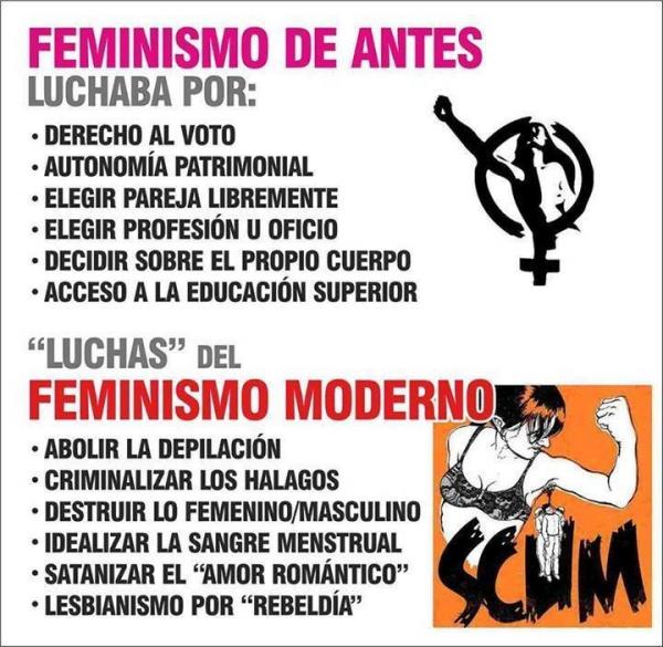 Las feminazis se aprovechan de las lagunas del lenguaje para sus argumentos feminazis