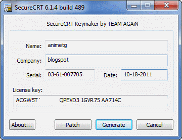 Securecrt 8.5 keygen