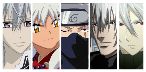 male anime characters with grey hair