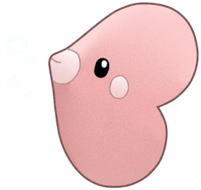 luvdisc is one of the easiest pokemon to draw