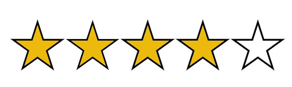 Image result for 4 out of 5 stars